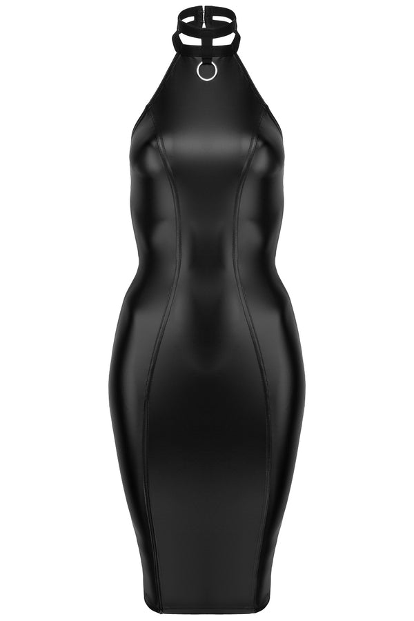 Sexy Bleistiftkleid mit dekorativem Ring schwarz_88752.jpg