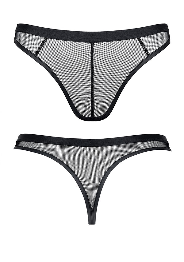 Sexy Slip elastisch mit feinem Muster für Herren - Schwarz_85559.jpg