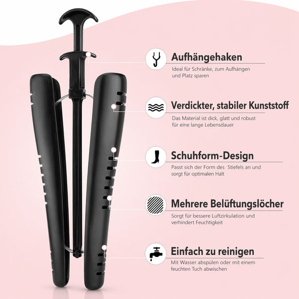 Exklusiver Stiefelspanner - Langanhaltende Form für edle Stiefel – Ansicht 2