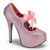 TEEZE-04R Plateau Pumps - Baby Pink von Bordello