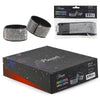 Ankle Cuffs Knöchelriemchen mit Glitzersteinchen Strass in Schwarz / Silber / Transparent von Pleaser – Ansicht 3