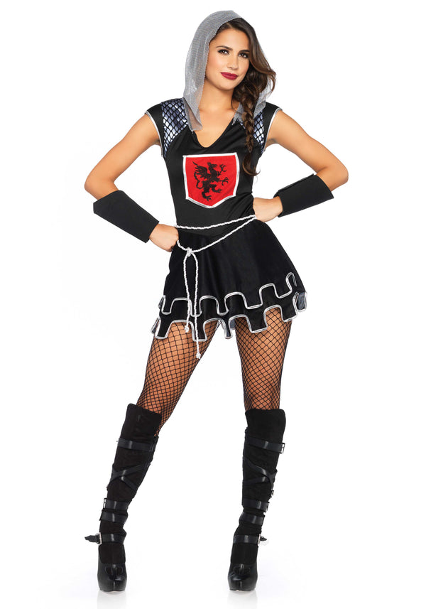 Kostüm - Sexy Ritter schwarz grau | Leg Avenue