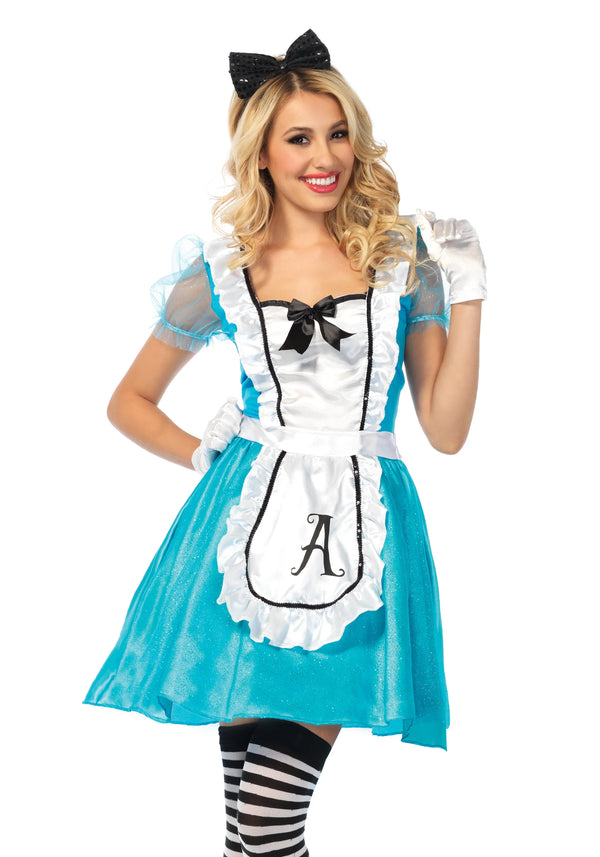 Kostüm - Klassisches Alice Kleid türkis | Leg Avenue