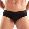 Slip Herren Schwarz, weicher Baumwollstoff & edler Jacquard-Bund | TOF Paris