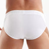 Slip Herren weiß, weiche Baumwolle & Satin-Jacquard Bund | TOF Paris