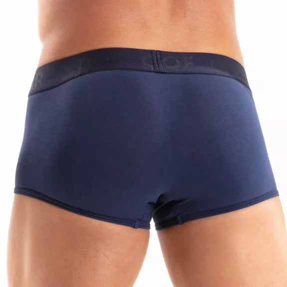 Boxershorts Herren Marineblau mit edlem Satinbund und Komfort | TOF Paris