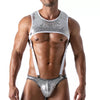 Weißes sportliches Design Harness für moderne Fashion Statements von TOF Paris – Ansicht 2