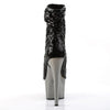 ADORE-1008SQ Plateau Stiefeletten Schwarz von Pleaser – Ansicht 4