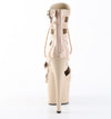 ADORE-1013MST Plateau Stiefelette Beige | Pleaser