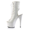 ADORE-1016 Plateau Stiefeletten Weiß von Pleaser – Ansicht 3
