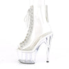 ADORE-1016C-2 Plateau Stiefeletten Transparent Glitzer von Pleaser – Ansicht 3