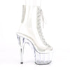 ADORE-1016C-2 Plateau Stiefeletten Transparent Glitzer von Pleaser – Ansicht 5