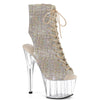 ADORE-1016C-RS Plateau Stiefeletten Silber von Pleaser