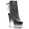 ADORE-1017RSFT Plateau Stiefeletten Schwarz von Pleaser