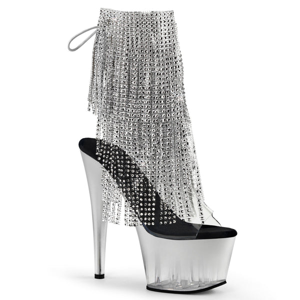 ADORE-1017RSFT Plateau Stiefeletten Transparent von Pleaser