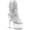 ADORE-1017SQF Plateau Stiefeletten silber von Pleaser