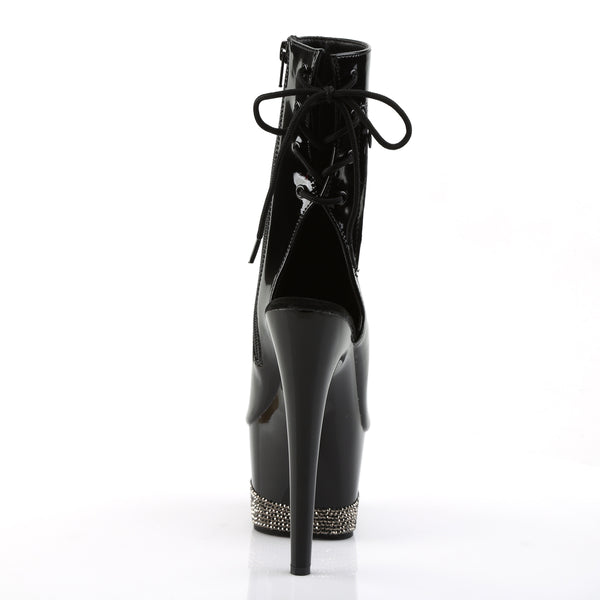 ADORE-1018-3 Plateau Stiefeletten Lack Schwarz von Pleaser – Ansicht 4