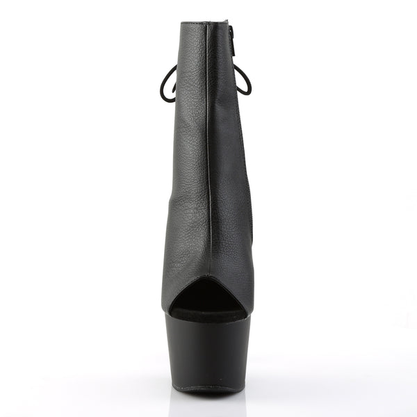 ADORE-1018 Plateau Stiefeletten Schwarz Matt von Pleaser – Ansicht 2
