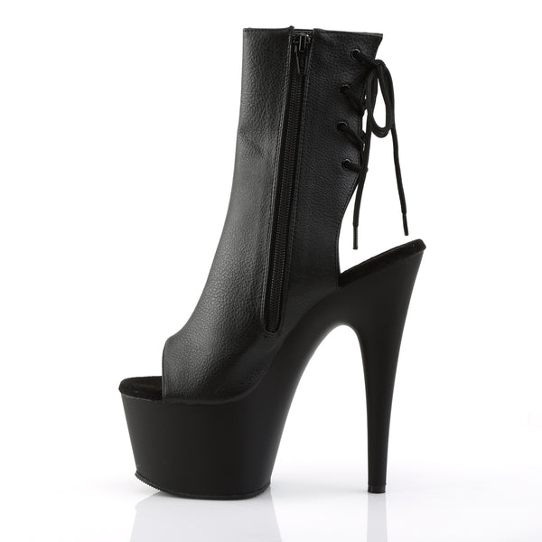 ADORE-1018 Plateau Stiefeletten Schwarz Matt von Pleaser – Ansicht 3