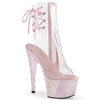 ADORE-1018C Plateau Stiefeletten Transparent/Opal Rosa von Pleaser