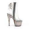 ADORE-1018CT Plateau Stiefeletten Transparent/Rauchschwarz von Pleaser – Ansicht 5