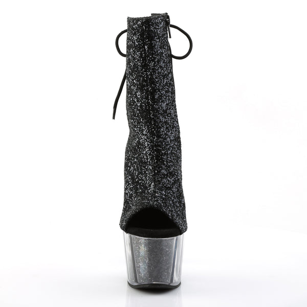 ADORE-1018G Plateau Stiefeletten - Schwarz von Pleaser – Ansicht 2