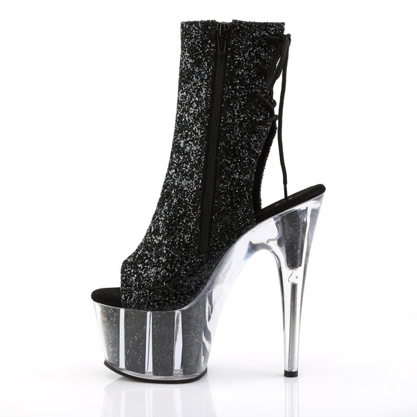 ADORE-1018G Plateau Stiefeletten - Schwarz von Pleaser – Ansicht 3