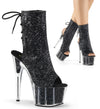 ADORE-1018G Plateau Stiefeletten - Schwarz von Pleaser – Ansicht 5