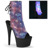 ADORE-1018REFL Plateau Stiefeletten Galaxy von Pleaser