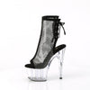 ADORE-1018RM Plateau Stiefeletten - Schwarz Mesh von Pleaser – Ansicht 3