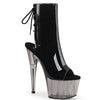 ADORE-1018T Plateau Stiefeletten Lack Schwarz von Pleaser