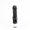ADORE-1020 - Plateau Stiefeletten - Schwarz/Transparent von Pleaser – Ansicht 2