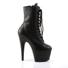 ADORE-1020 Plateau Stiefeletten Schwarz Echtleder von Pleaser – Ansicht 5