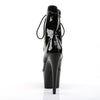 ADORE-1020 Plateau Stiefeletten Lack Schwarz | Pleaser SALE