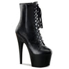 ADORE-1020 Plateau Stiefeletten Schwarz Echtleder von Pleaser