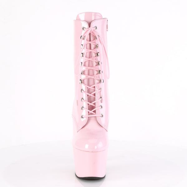 ADORE-1020 Plateau Stiefeletten Lack Baby Pink von Pleaser – Ansicht 2