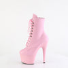 ADORE-1020 Plateau Stiefeletten Rosa Matt von Pleaser – Ansicht 3