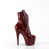 ADORE-1020 Plateau Stiefeletten - Weinrot Lack von Pleaser – Ansicht 5