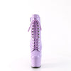 ADORE-1020 Plateau Stiefeletten - Violett Lack von Pleaser – Ansicht 2