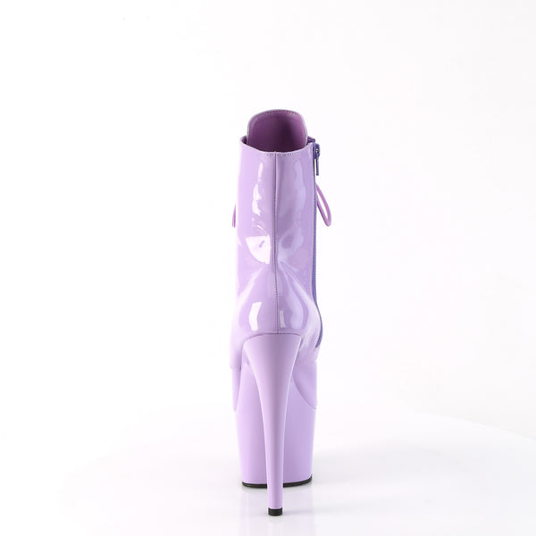 ADORE-1020 Plateau Stiefeletten - Violett Lack von Pleaser – Ansicht 4