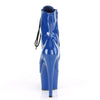 ADORE-1020 Plateau Stiefeletten Lack Royal Blau von Pleaser – Ansicht 4