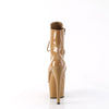 ADORE-1020 Plateau Stiefeletten - Beige Lack von Pleaser – Ansicht 4