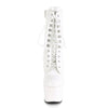 ADORE-1020 Plateau Stiefeletten Lack Weiß von Pleaser – Ansicht 2