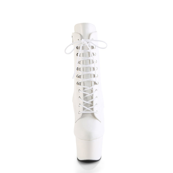 ADORE-1020 Plateau Stiefeletten Weiss Matt von Pleaser – Ansicht 2