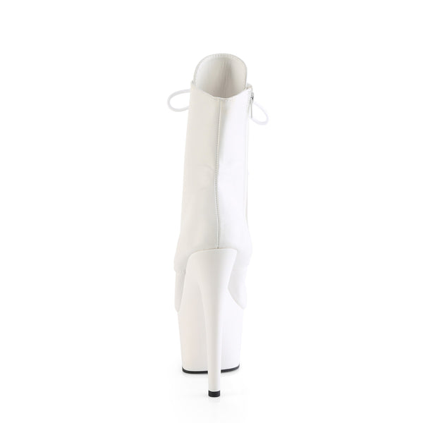 ADORE-1020 Plateau Stiefeletten Weiss Matt von Pleaser – Ansicht 4
