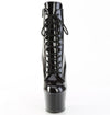 ADORE-1020BLG Plateau Stiefeletten Schwarz Lack von Pleaser – Ansicht 2