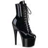 ADORE-1020BLG Plateau Stiefeletten Schwarz Lack von Pleaser