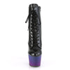 ADORE-1020BP Plateau Stiefeletten Schwarz Lila von Pleaser – Ansicht 2