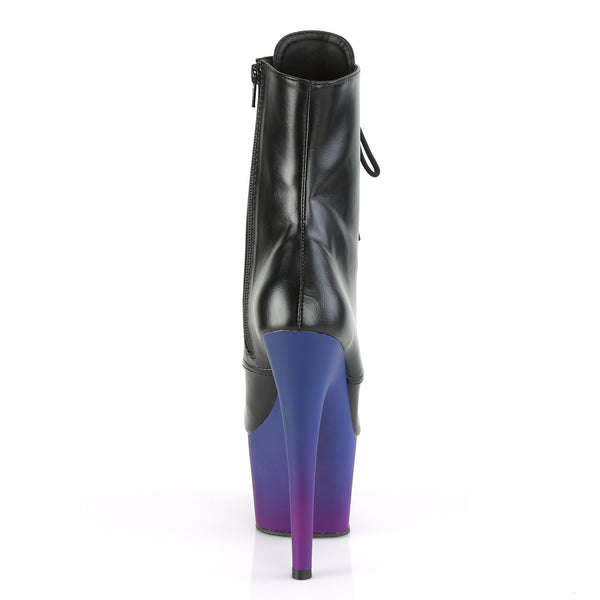 ADORE-1020BP Plateau Stiefeletten Schwarz Lila von Pleaser – Ansicht 4