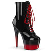 ADORE-1020BR-H Plateau Stiefeletten - Schwarz/Rot von Pleaser